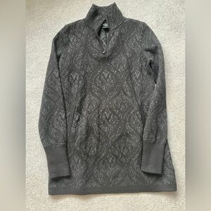 Cynthia Rowley Dark Gray Zip-Up Sweater